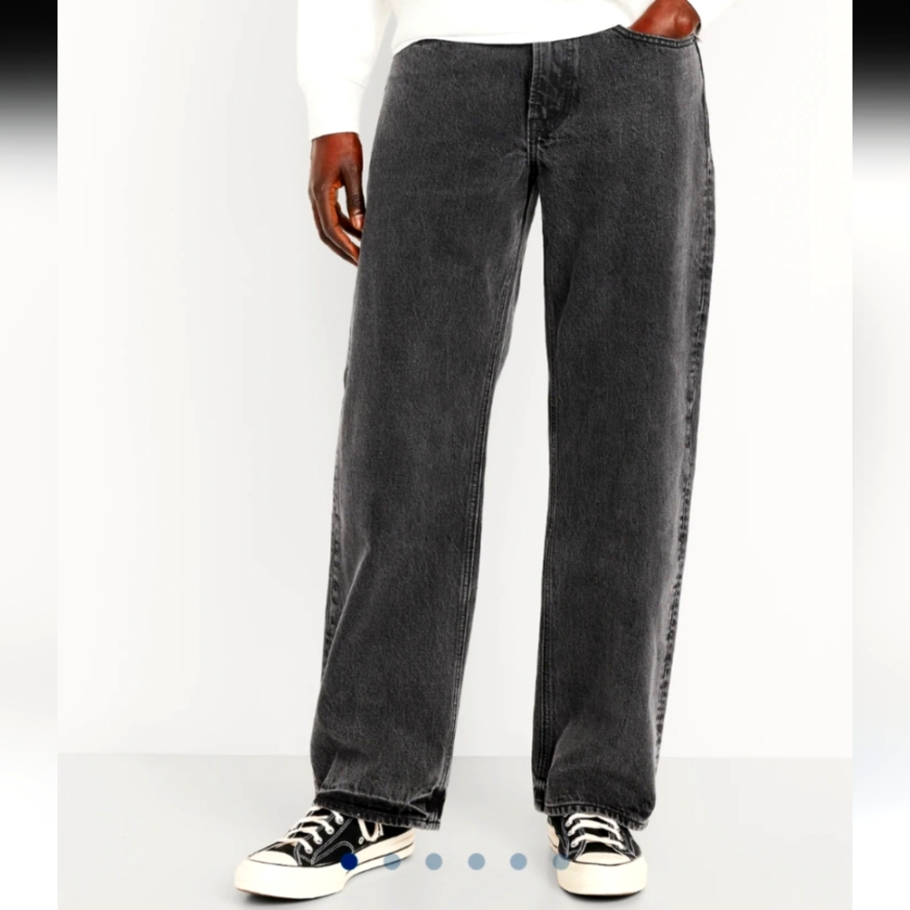 "90s Baggy" Style Black Wash Jeans